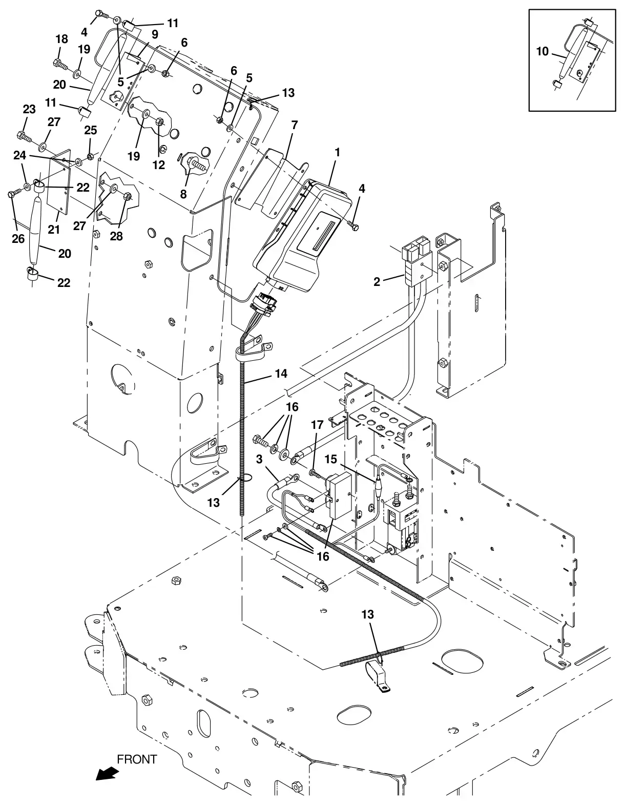 Tennant T16 telemetry group (option) drawing, manual page 146