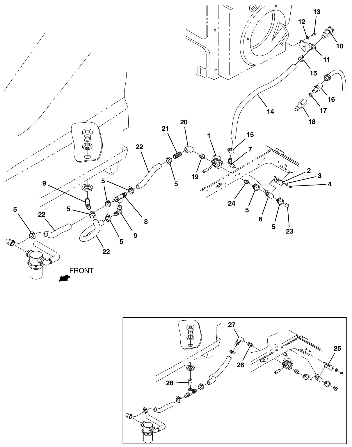 Tennant T17 auto fill group (option) drawing, manual page 138