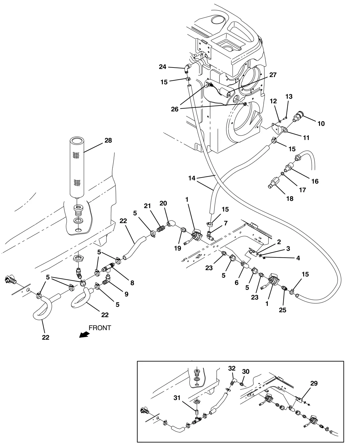 Tennant T17 es auto fill group (option) drawing, manual page 140