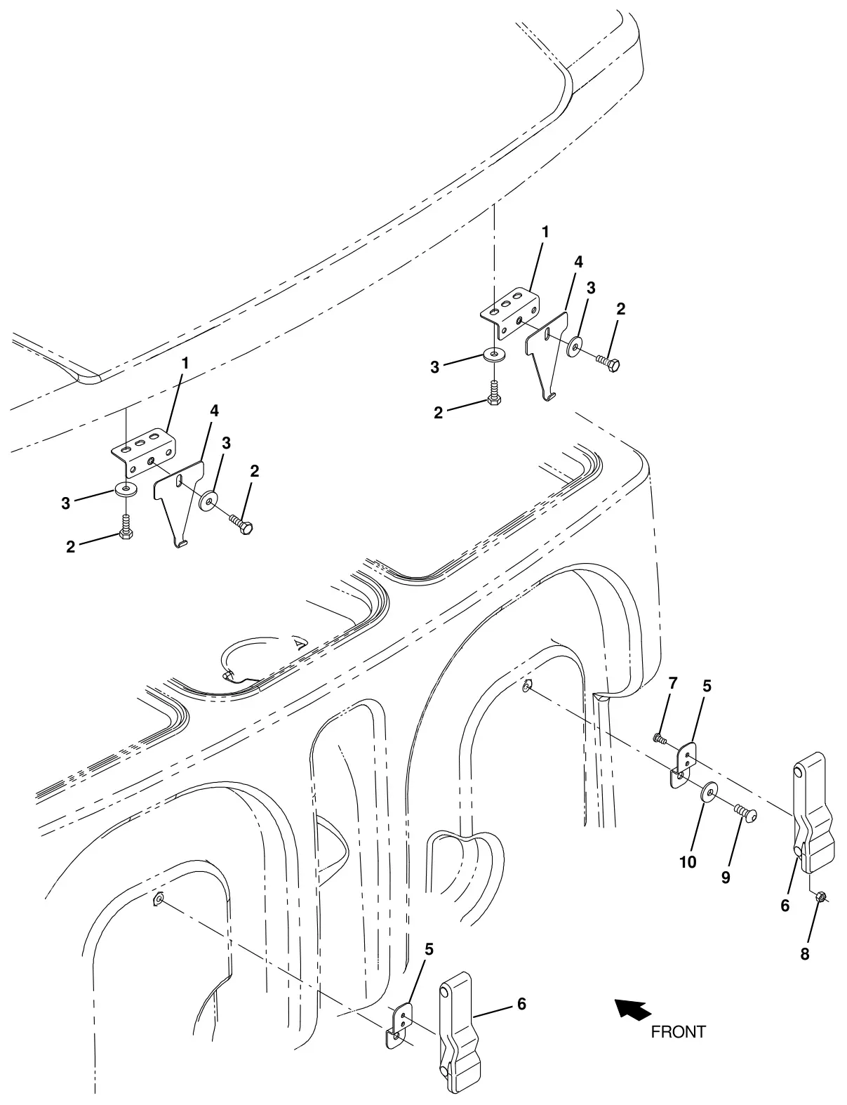 Tennant T20 Diesel transport kit (option) drawing, manual page 255