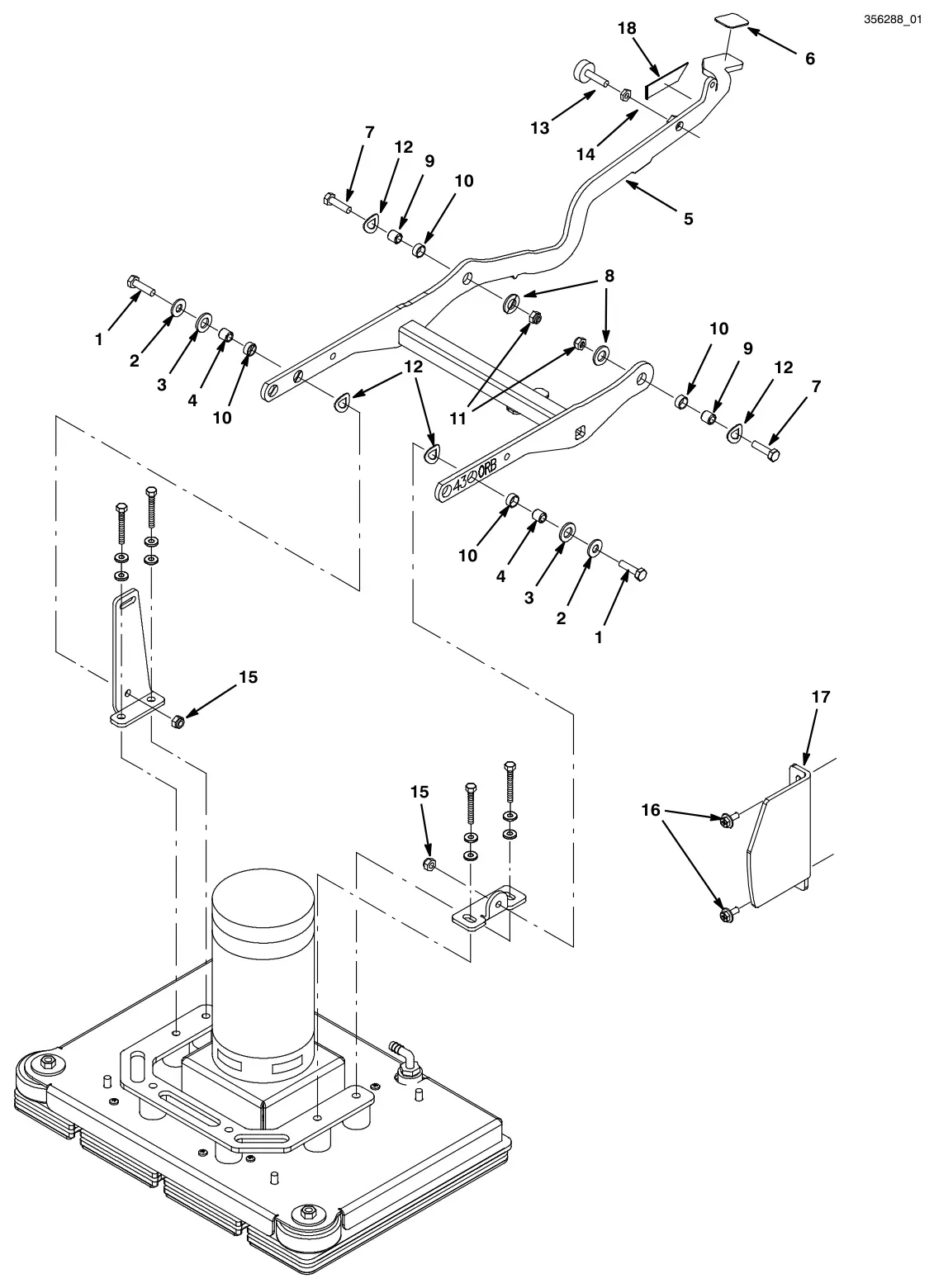 Tennant T3 Orbital orbital head lift group drawing, manual page 30