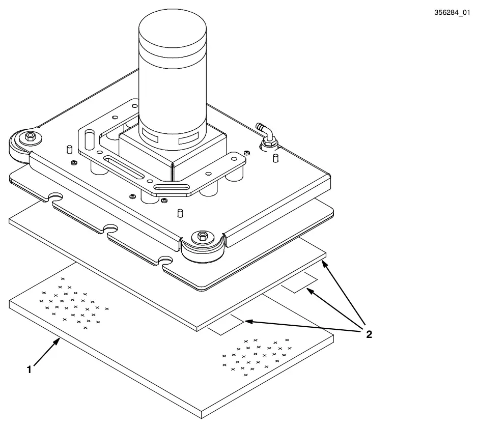 Tennant T3 Orbital orbital head replacement pad group drawing, manual page 5