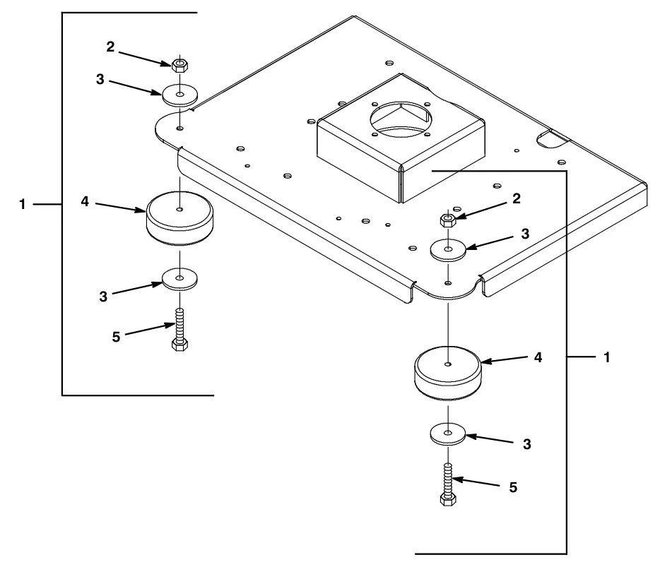 Tennant T3 Orbital orbital head wheel assembly group drawing, manual page 29