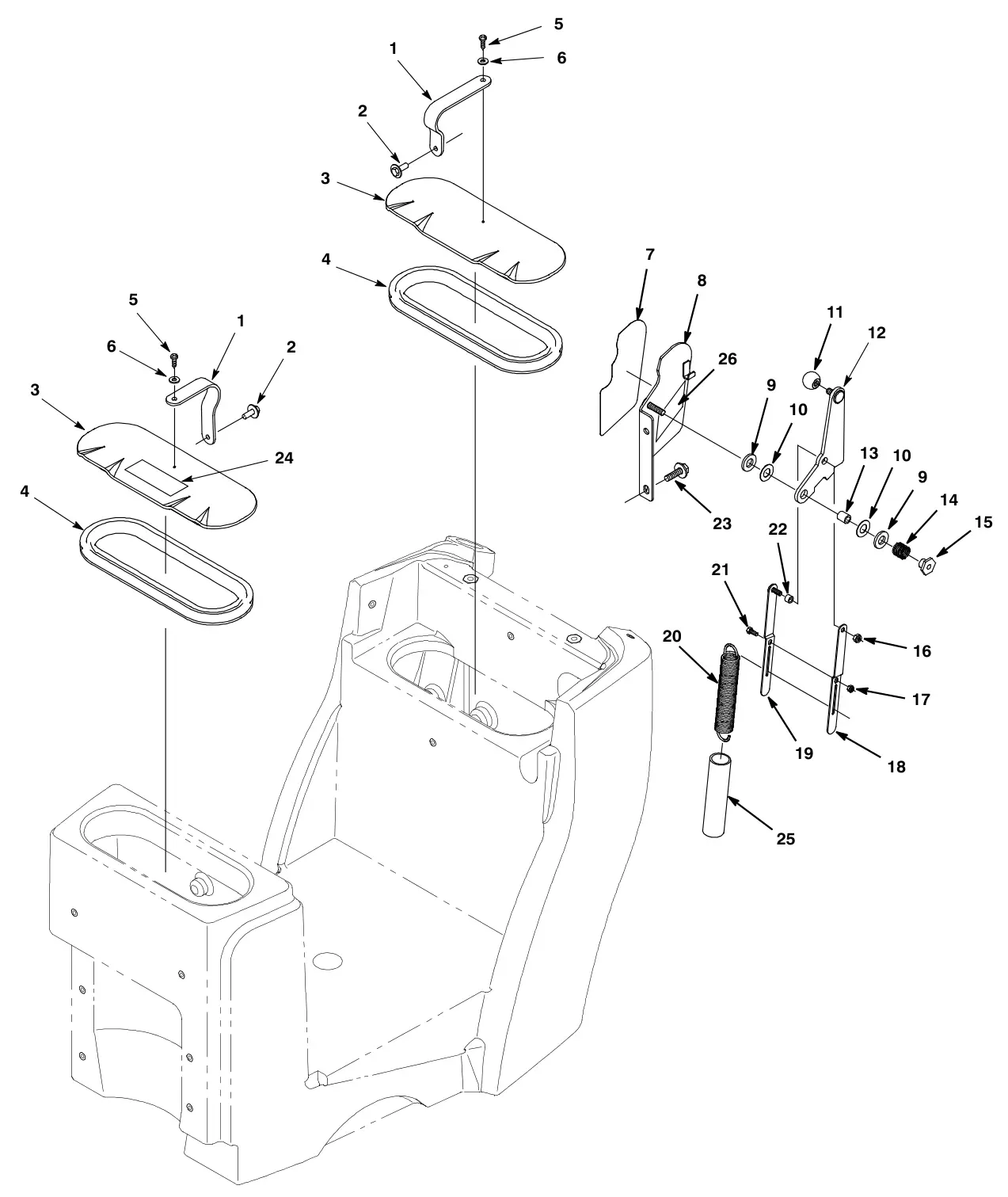 Tennant T3 Orbital solution tank group - continued drawing, manual page 14