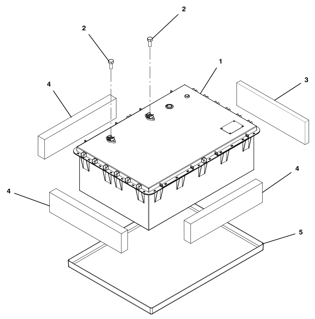 Tennant T500e (S/N 30000000-40000000) battery group, lithium-ion (china) drawing, manual page 85