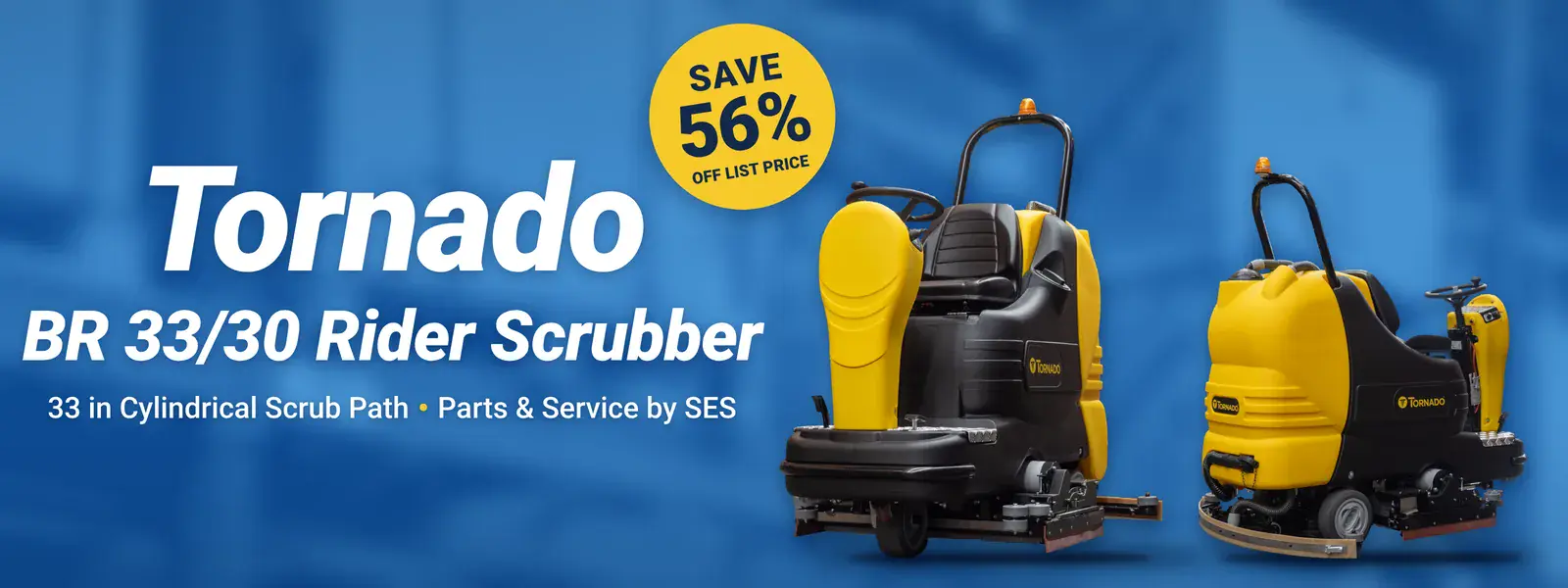 Tornado BR 33/30 Rider Scrubber: save 56% off list price