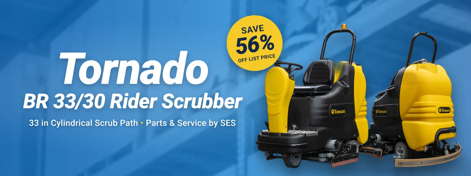 Tornado BR 33/30 Rider Scrubber: save 56% off list price